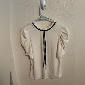 Cece white shirt with black size small